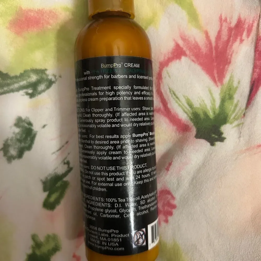 🎁Bump Pro C.R.E.A.M. Shaving Treatment - Brown For Men and Women 4.5Fl OZ💥